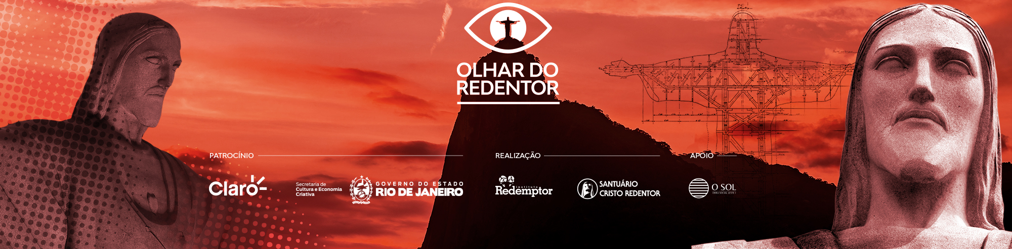Cristo Redentor e paisagem do Rio de Janeiro