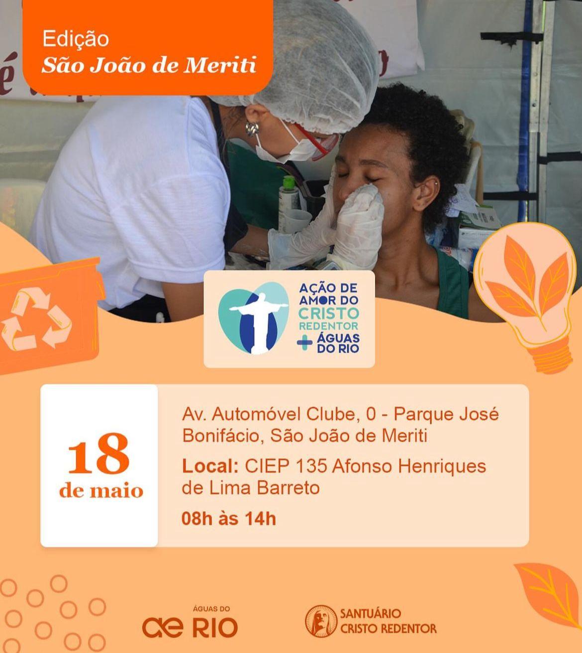 Ação de Amor do Cristo Redentor leva atendimentos gratuitos de saúde, cidadania e serviços para São João de Meriti
