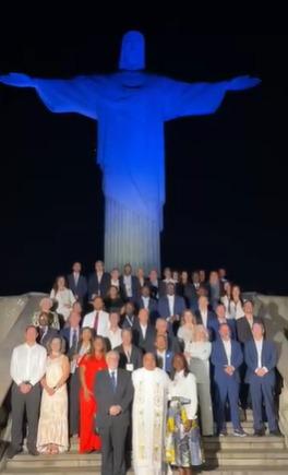 Cerimônia e Iluminação do Cristo Redentor marcam Encerramento da Cimeira de Negócios da Confederação Empresarial da Comunidade dos Países de Língua Portuguesa