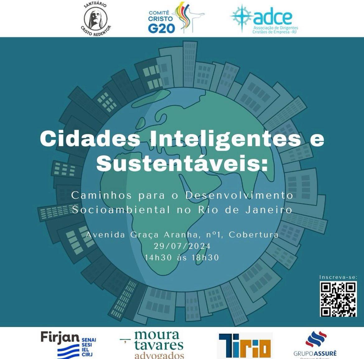 Comitê Cristo G20 e ADCE realizam encontro sobre Cidades Inteligentes e Sustentáveis