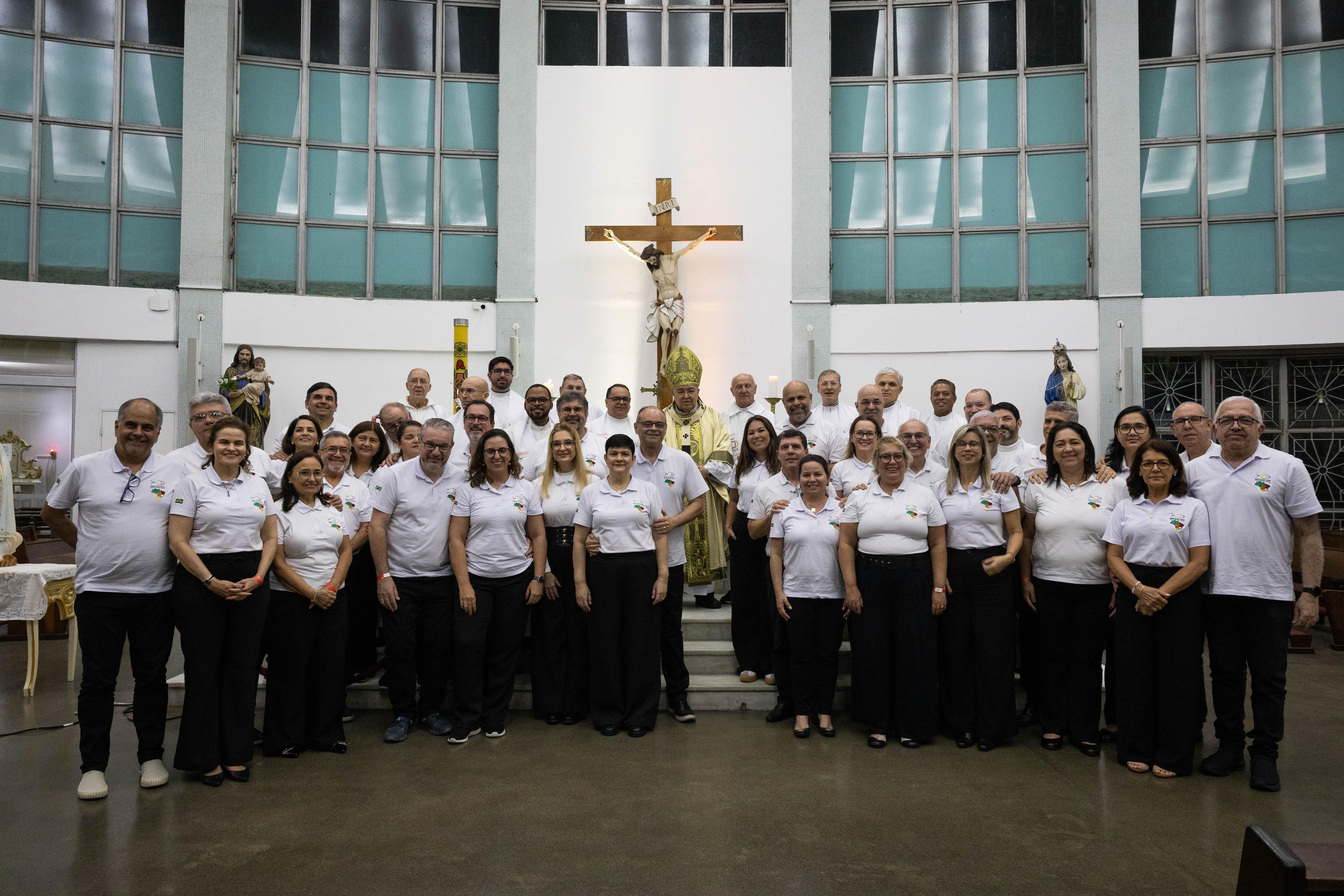 Missa na Paróquia São José Lagoa celebra 75 anos da chegada do Movimento das Equipes de Nossa Senhora ao Brasil