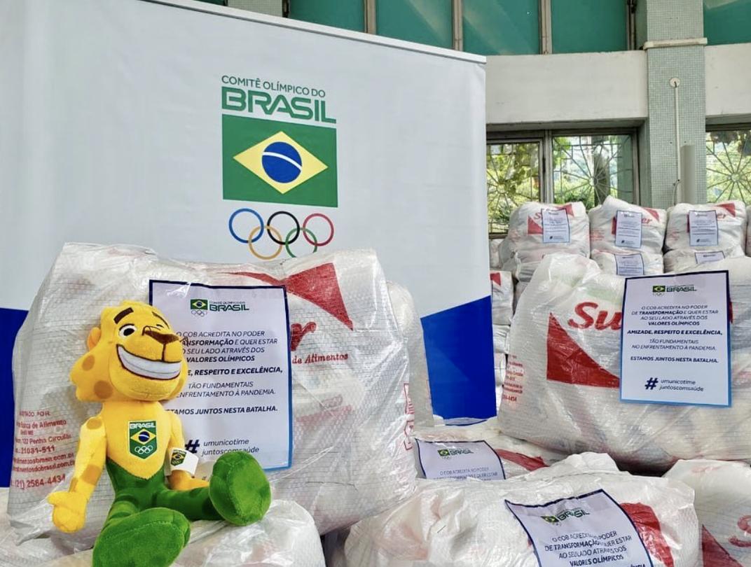 Comitê Olímpico do Brasil doa mil cestas básicas para a campanha social "Cristo Redentor, Eu Quero Doar"