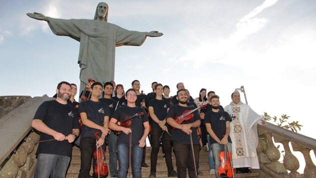 Missa de Envio da orquestra Maré do Amanhã